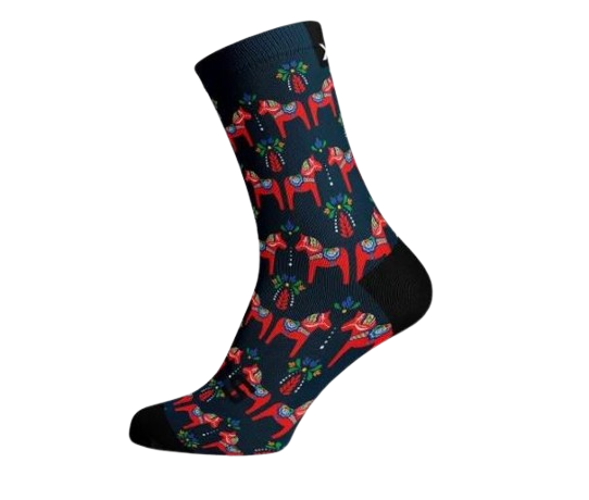 Dala Horses Navy Socks