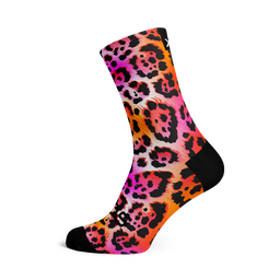 Electric Leopard Pink Socks