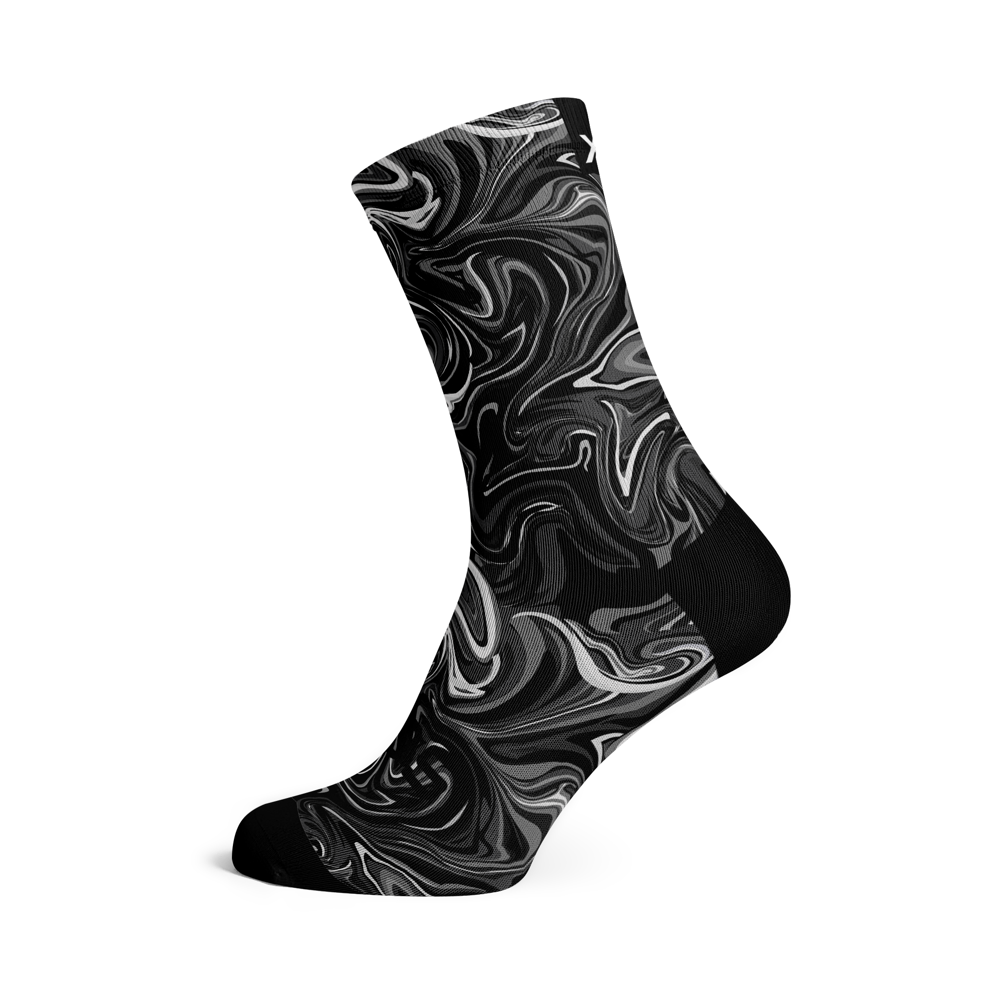 Marble Black Socks