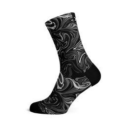 Marble Black Socks