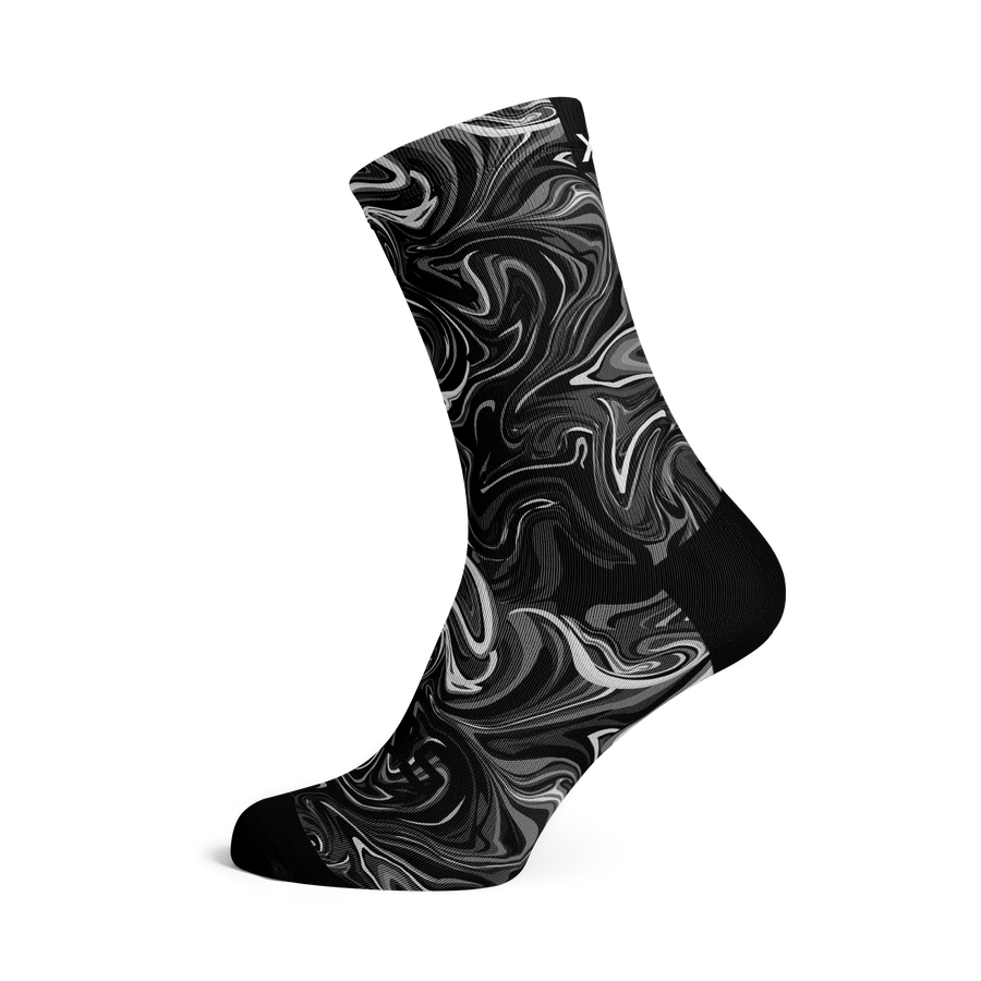 Marble Black Socks