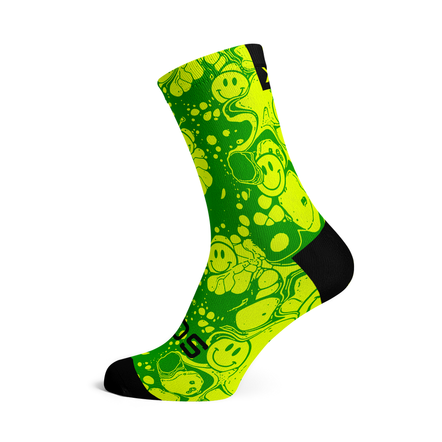 Neon Slide Yellow Socks