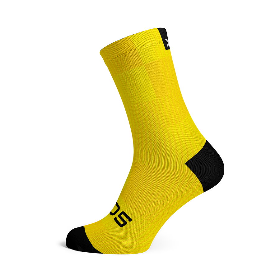 Leichte gelbe Crew Socken