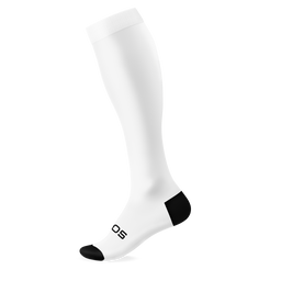 Solid White Knee High Socks