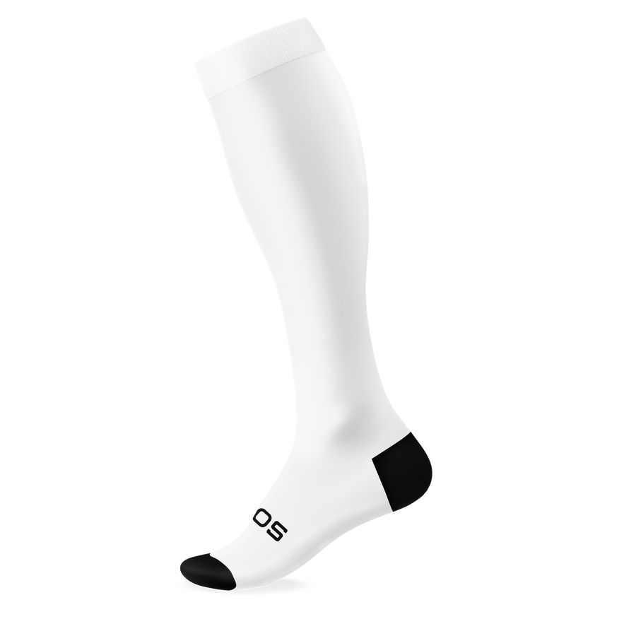 Solid White Knee High Socks