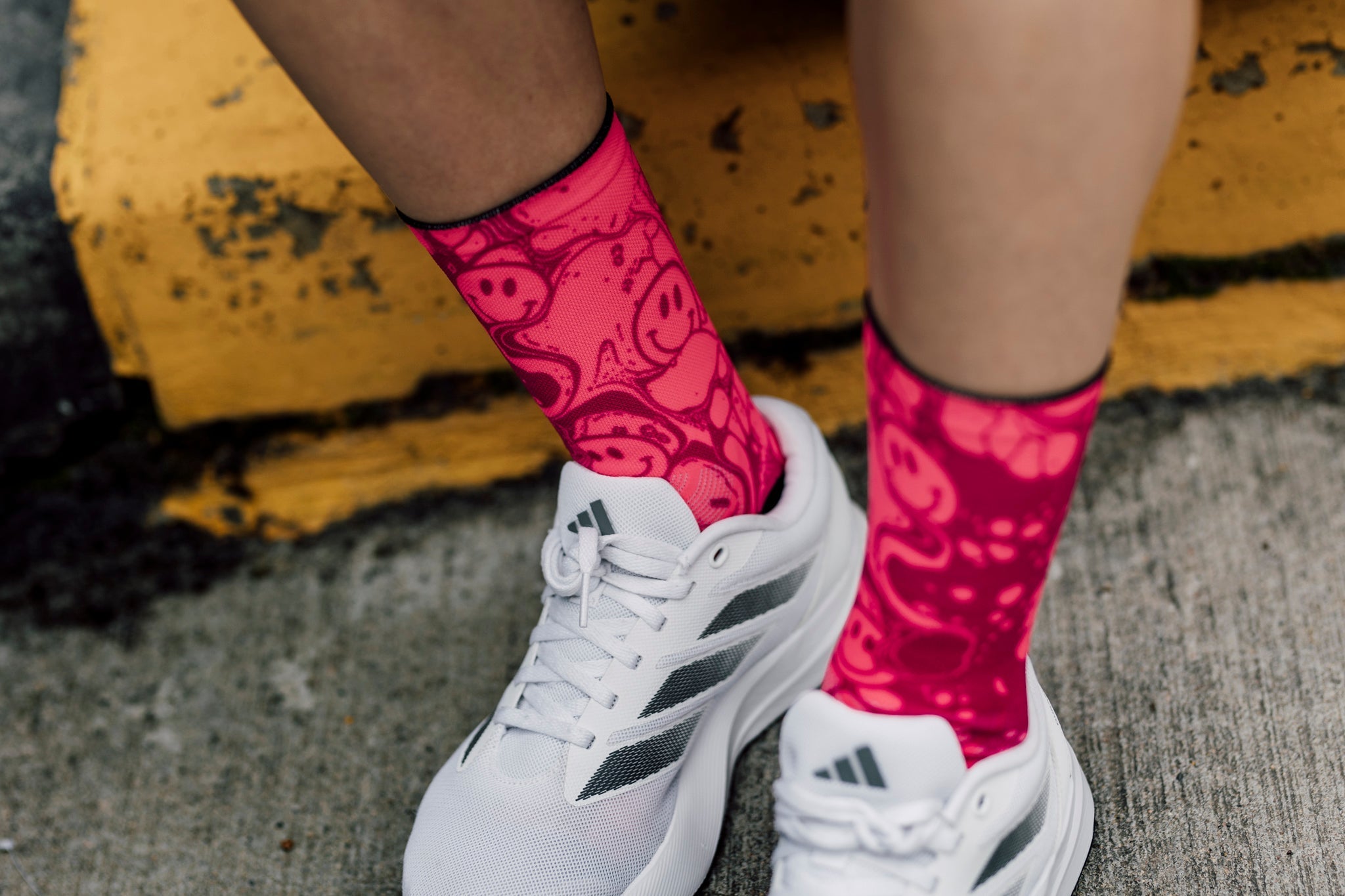 Neon Slide Pink Socks